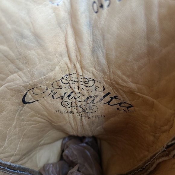 Cruzalta Womens Boots Hand Tooled Design Size 9-9.5 Nice Condition - Picture 9 of 12